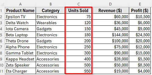 Sorting Rows by Column with the Sort Dialog Box