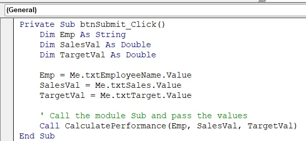 Expose UserForm Values via Public Properties to Pass Value to Module
