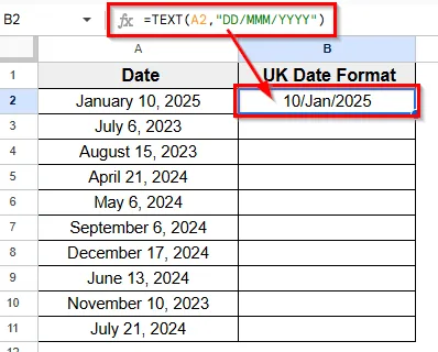 Using The TEXT Function For Formatting
