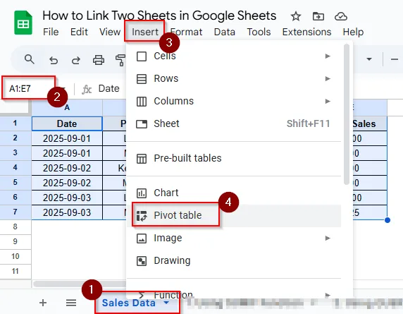 Using Pivot Table