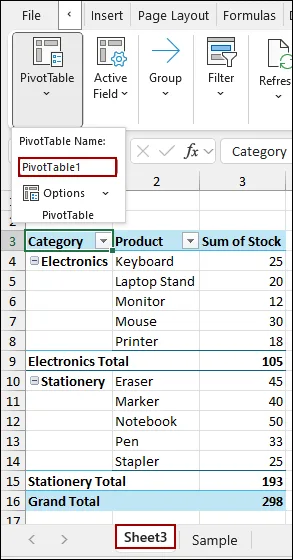 Embedding VBA Code to Update Pivot Table When Source Data Changes in Excel Automatically