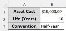 Calculating ADS Depreciation using the SLN Function in Excel