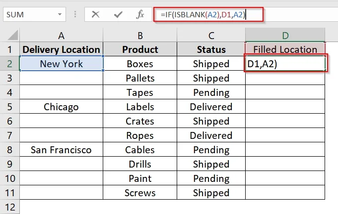 Using Formula in New Column