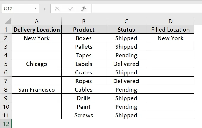 Using Formula in New Column