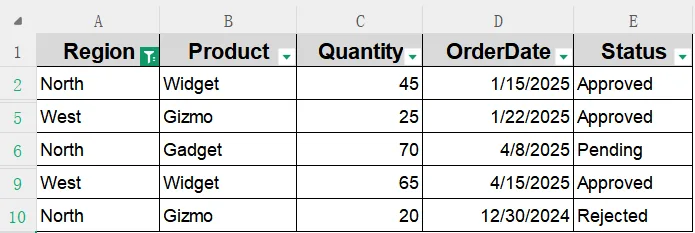 Use AutoFilter with Multiple Criteria in One Column