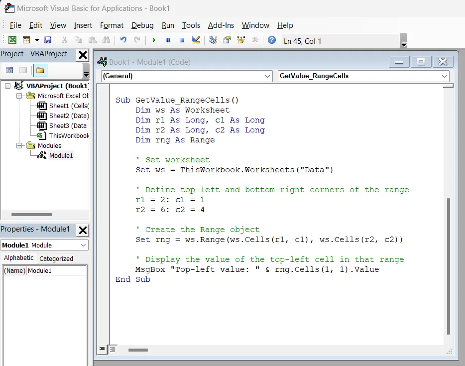 Utilize Range Method to Get Cell Values from Multiple Cells within a Dynamic Range