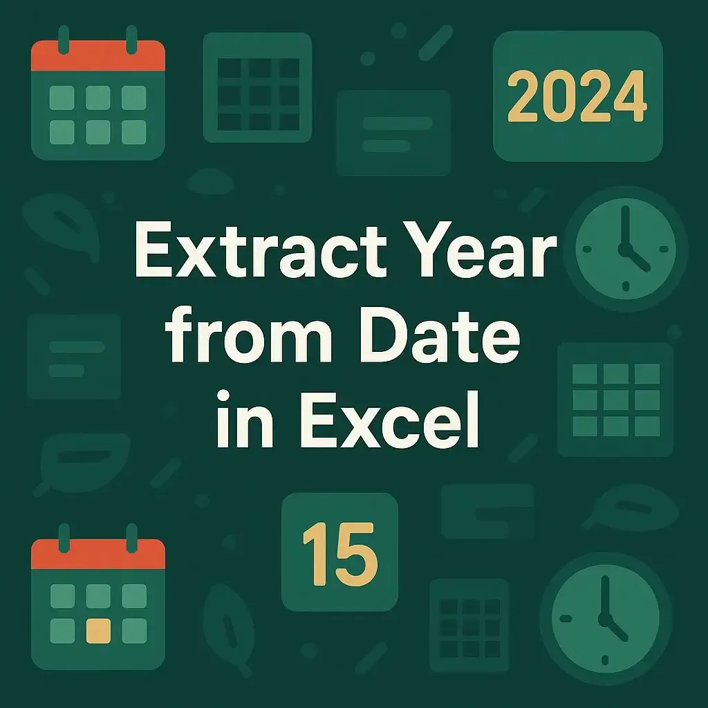 How to Extract Year from Date in Excel (4 Suitable Ways)