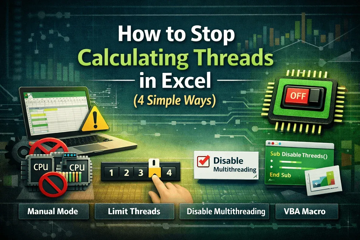 How to Stop Calculating Threads in Excel (4 Simple Ways)