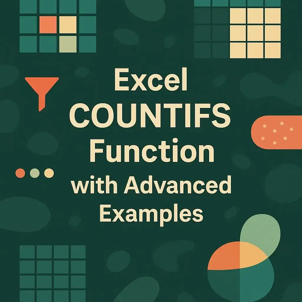 Excel COUNTIFS Function with 7 Advanced Practical Examples