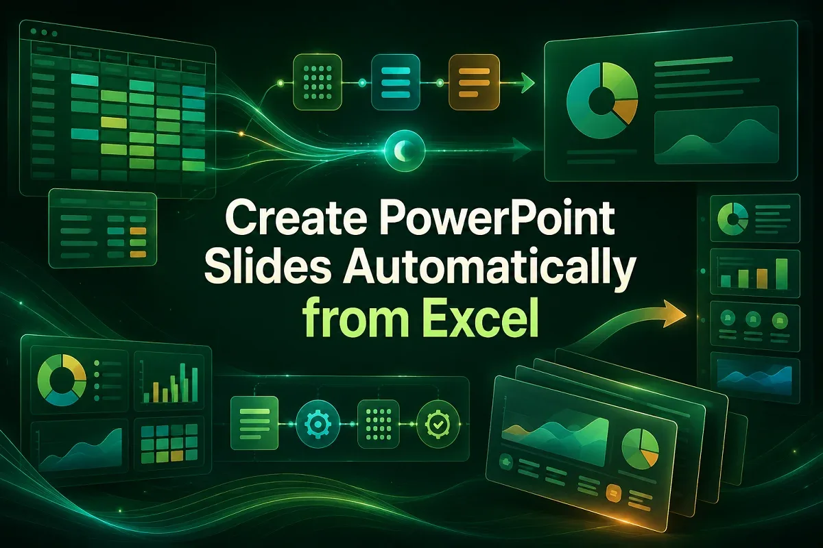 How to Create PowerPoint Slides Automatically  from Excel