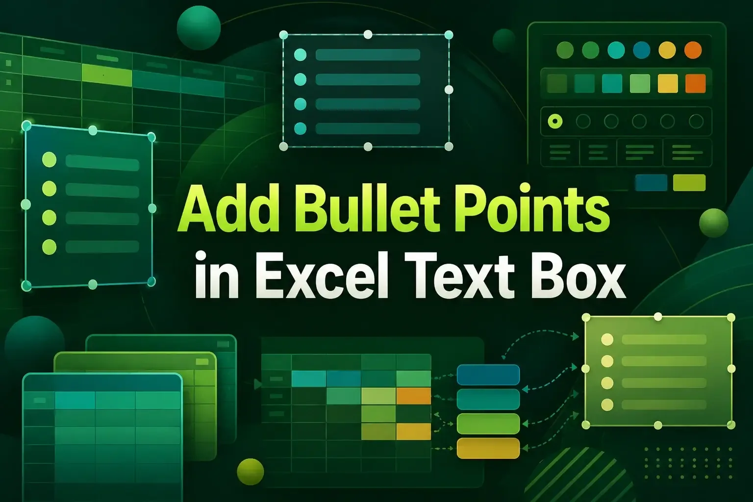 How to Add Bullet Points in Excel Text Box (4 Simple Ways)