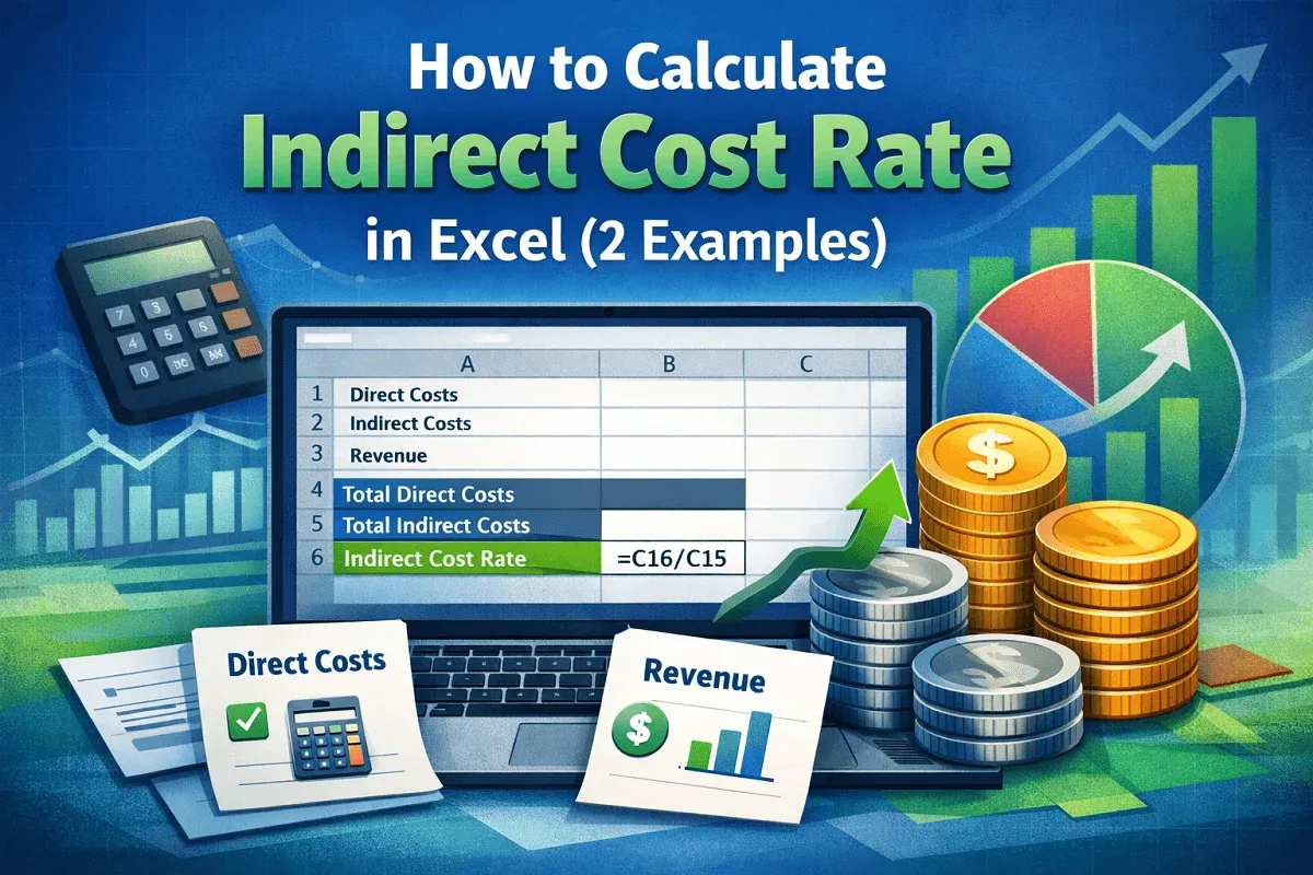 How to Calculate Indirect Cost Rate in Excel (2 Examples)