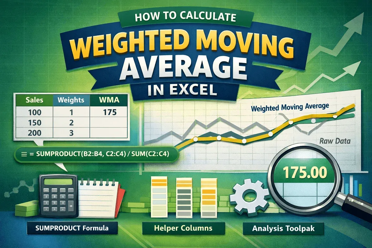 How to Calculate Weighted Moving Average in Excel