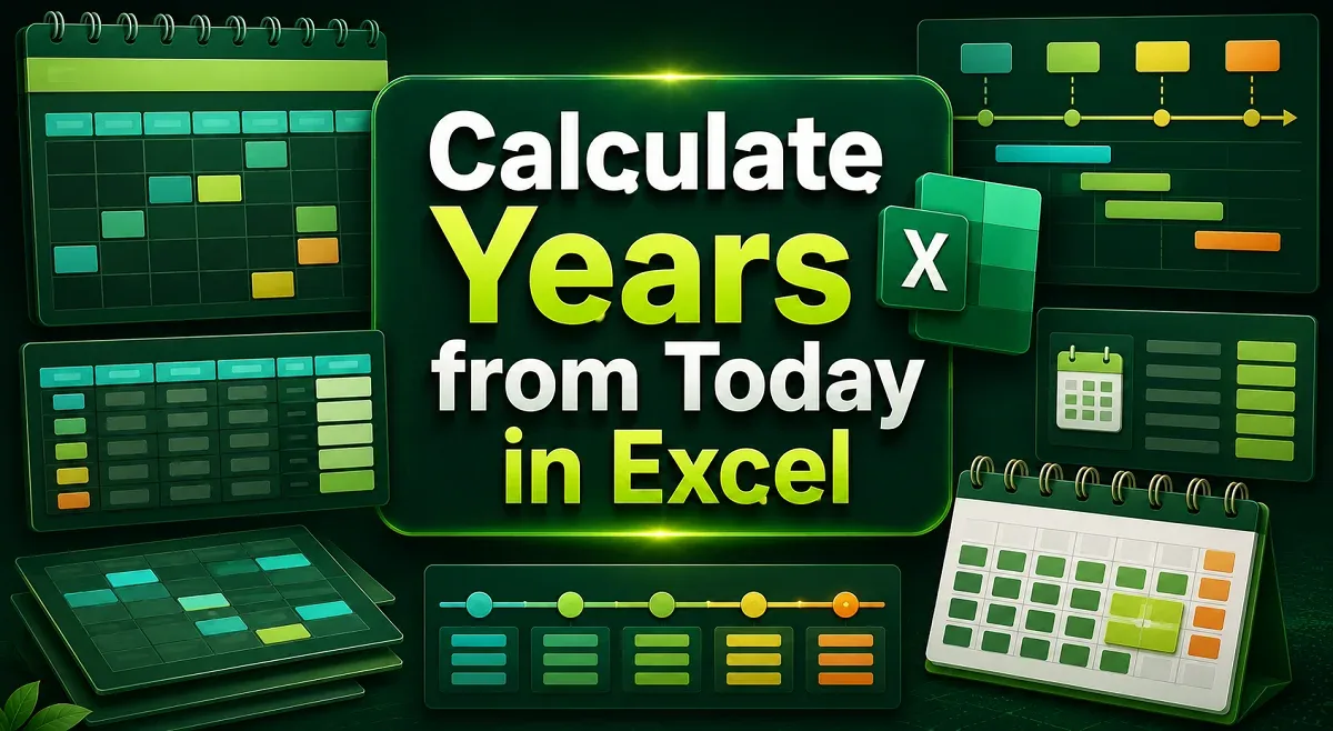 How to Calculate Years in Excel from Today (4 Examples)