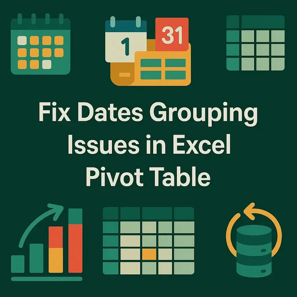 How to Fix Dates Grouping Issues in Excel Pivot Table