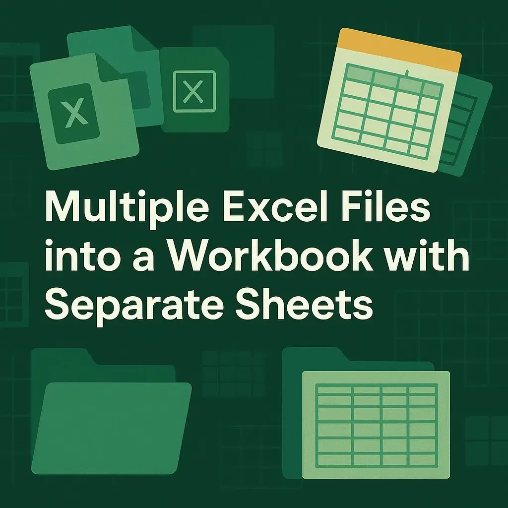 Merge Multiple Excel Files into a Workbook with Separate Sheets