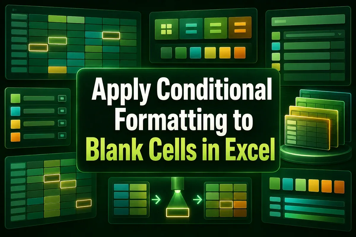 How to Apply Conditional Formatting to Blank Cells in Excel