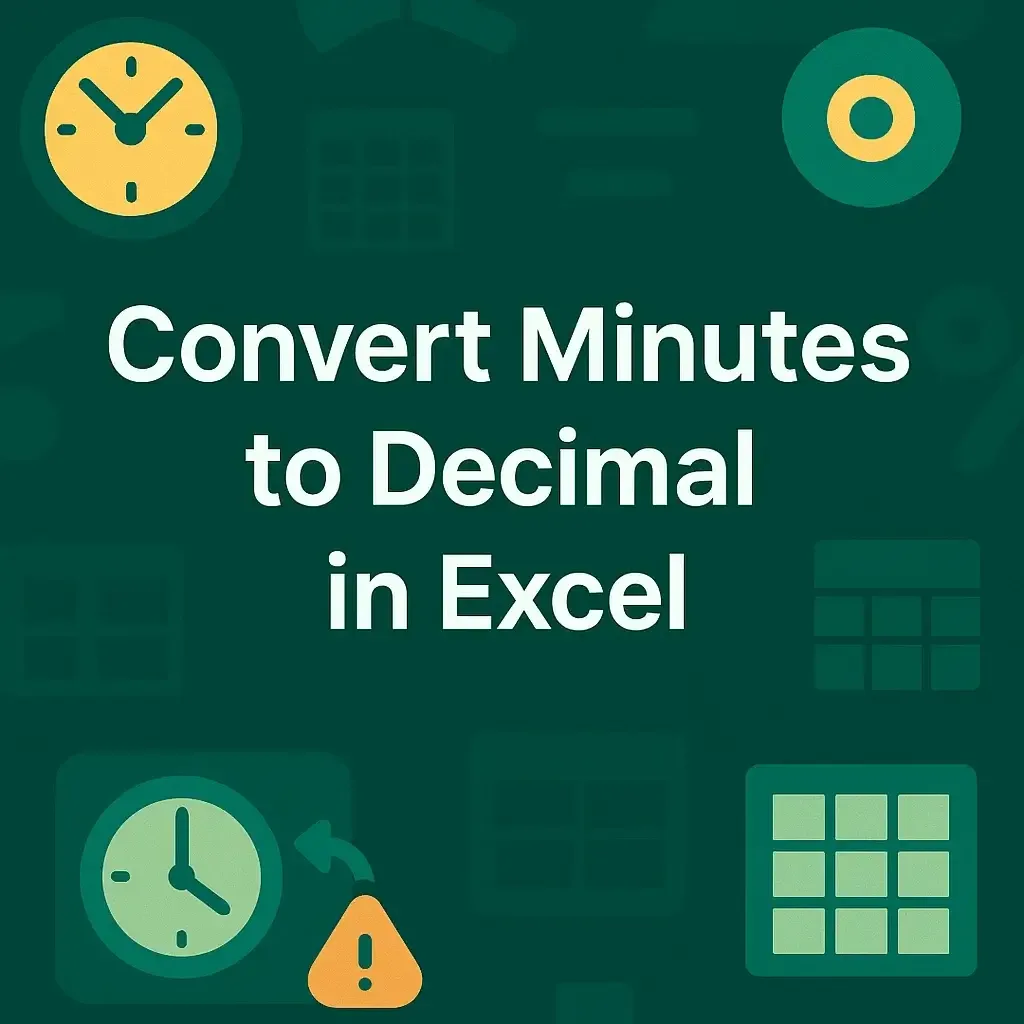 How to Convert Minutes to Decimal in Excel (5 Suitable Ways)