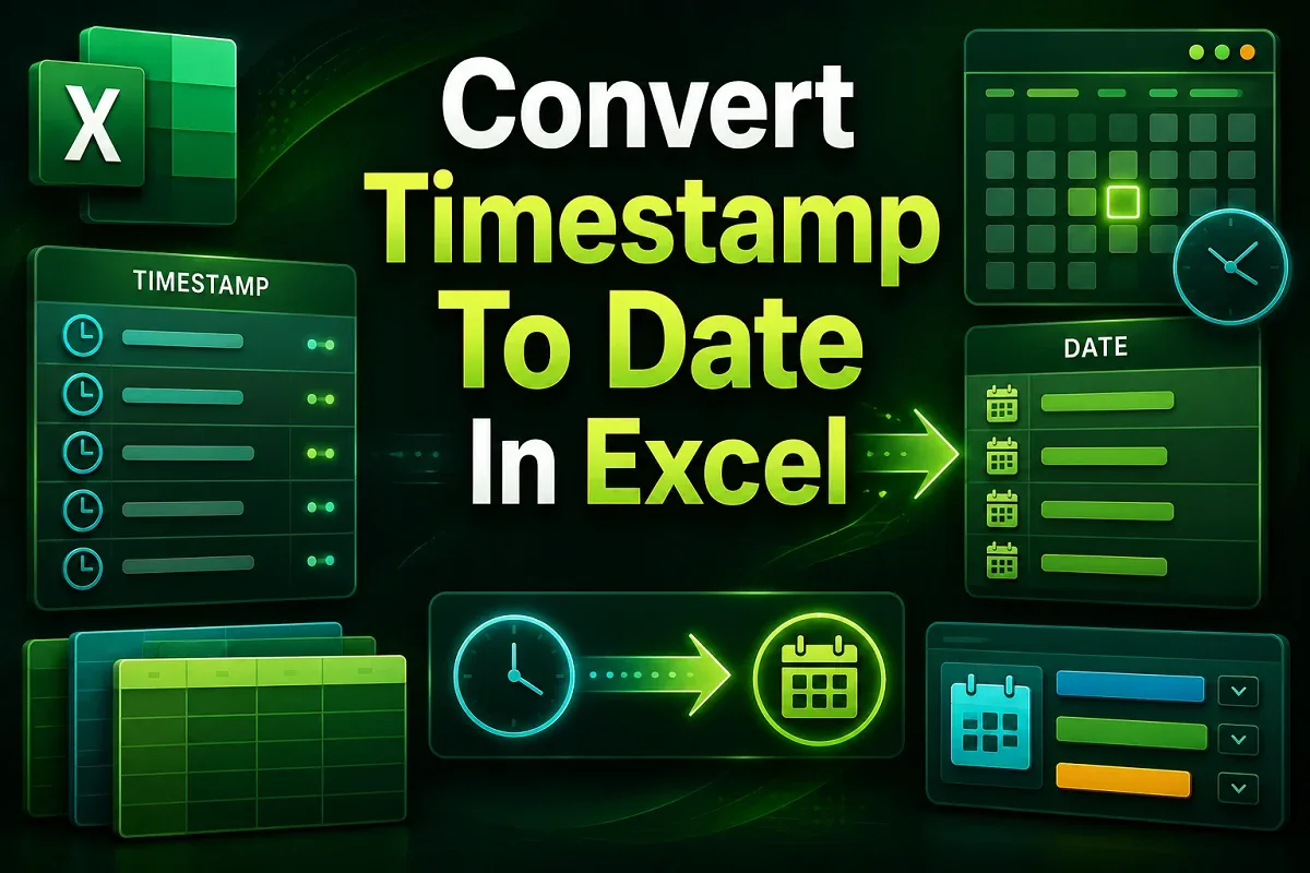 How To Convert Timestamp To Date In Excel (5 Suitable Ways)