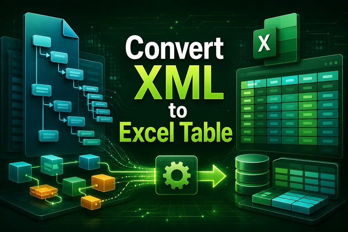 How to Convert XML to Excel Table (3 Suitable Methods)