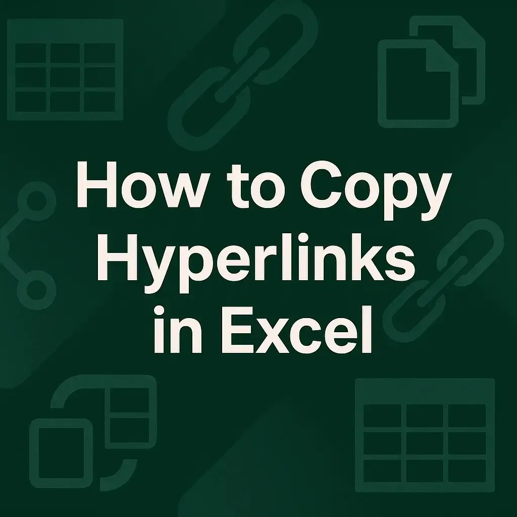How to Copy Hyperlinks in Excel (3 Easy Ways)