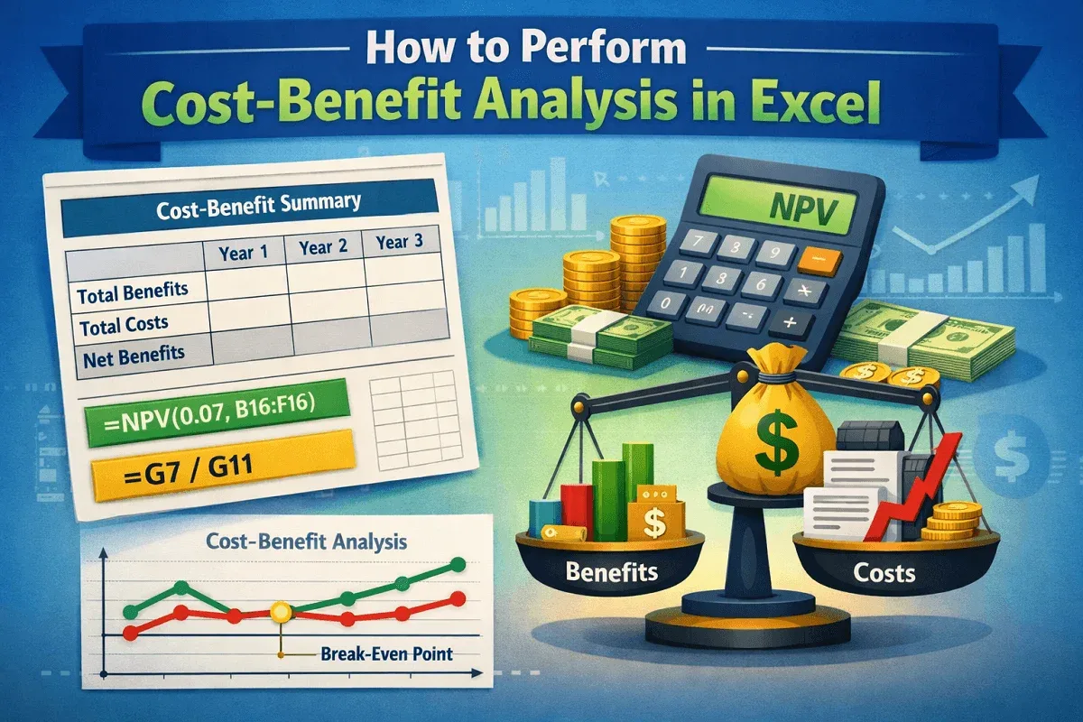How to Perform Cost-Benefit Analysis in Excel