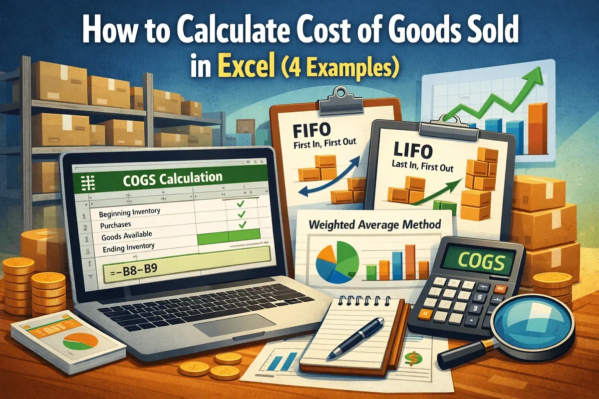 How to Calculate Cost of Goods Sold in Excel (4 Examples)