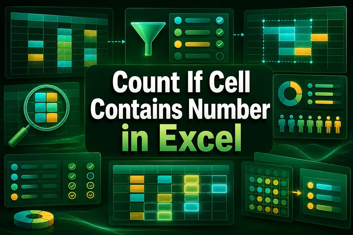 How to Count If Cell Contains Number in Excel (6 Easy Ways)