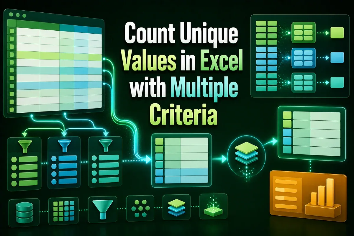 How to Count Unique Values in Excel with Multiple Criteria