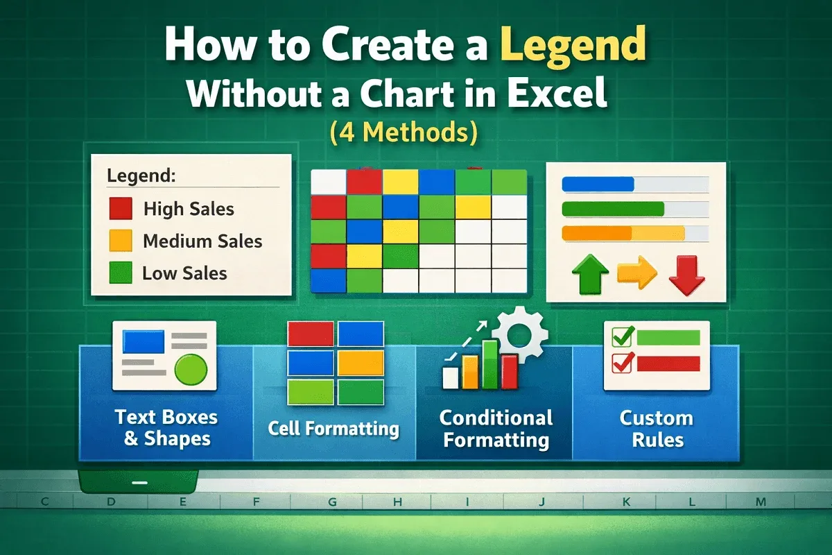 How to Create a Legend Without a Chart in Excel (4 Methods)
