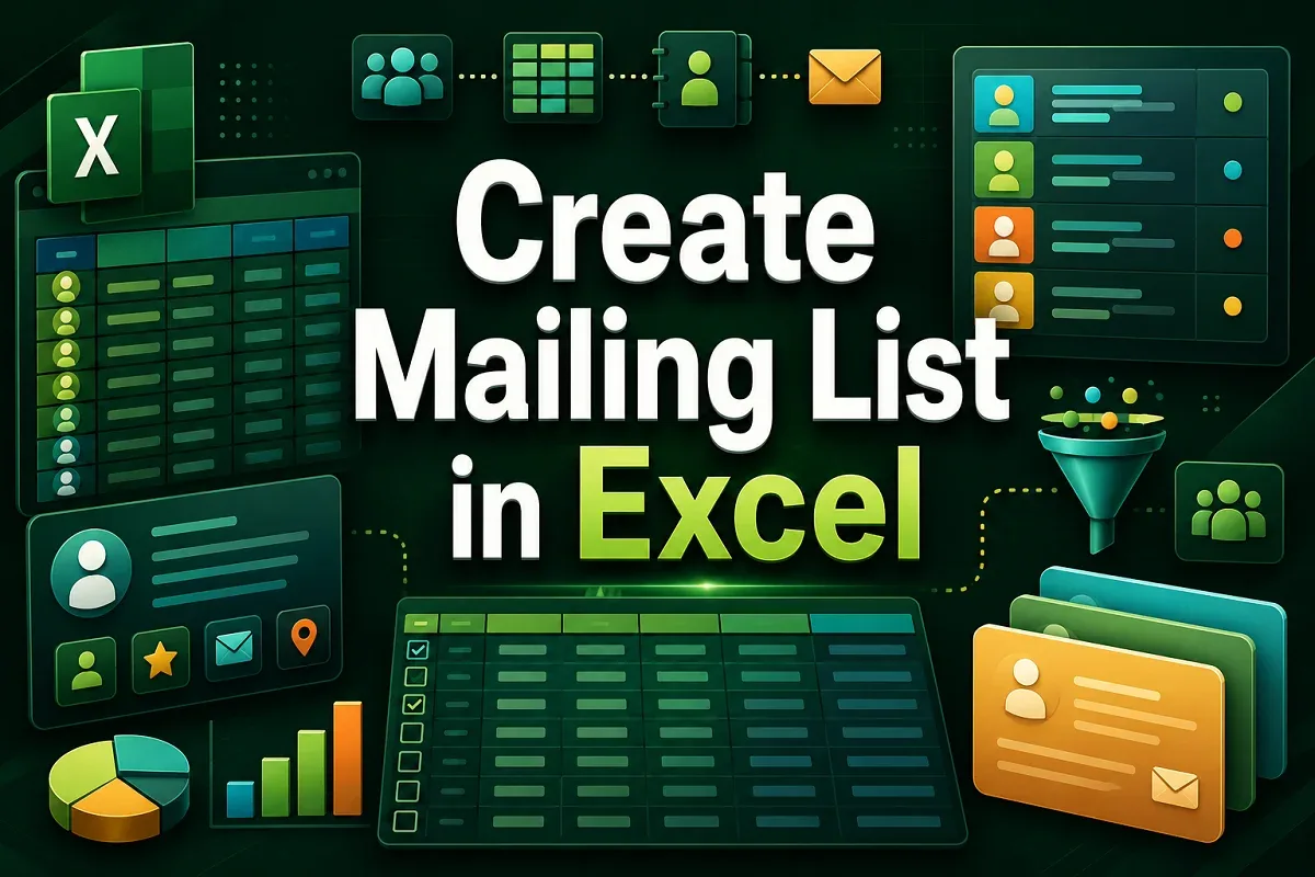 How to Create a Mailing List in Excel (with Easy Steps)