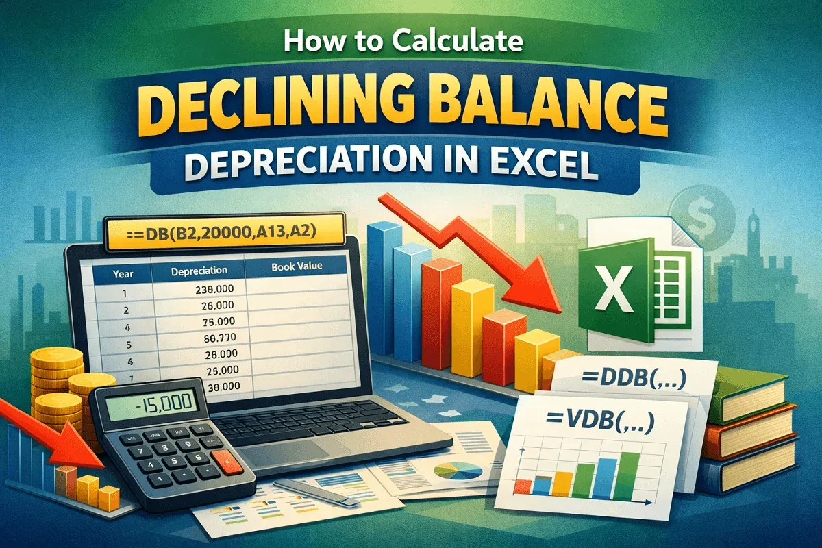 How to Calculate Declining Balance Depreciation in Excel