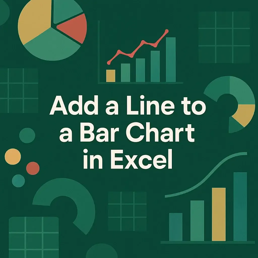 How to Add a Line to a Bar Chart in Excel (4 Different Ways)