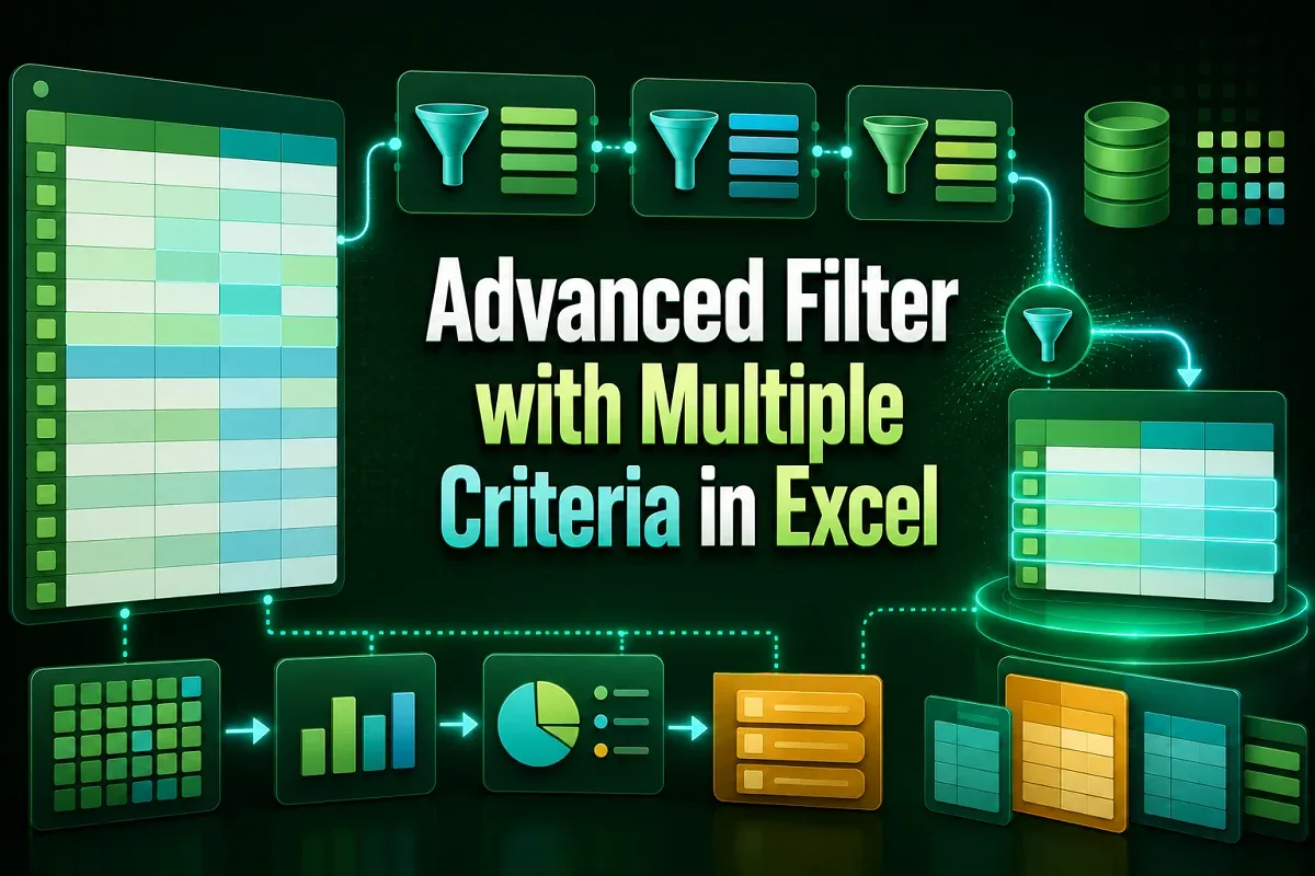 How to Use Advanced Filter with Multiple Criteria in Excel