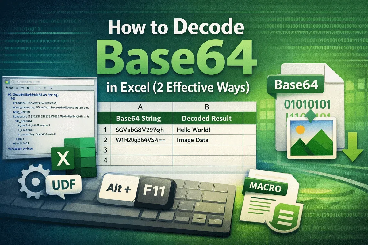 How to Decode Base64 in Excel (2 Effective Ways)