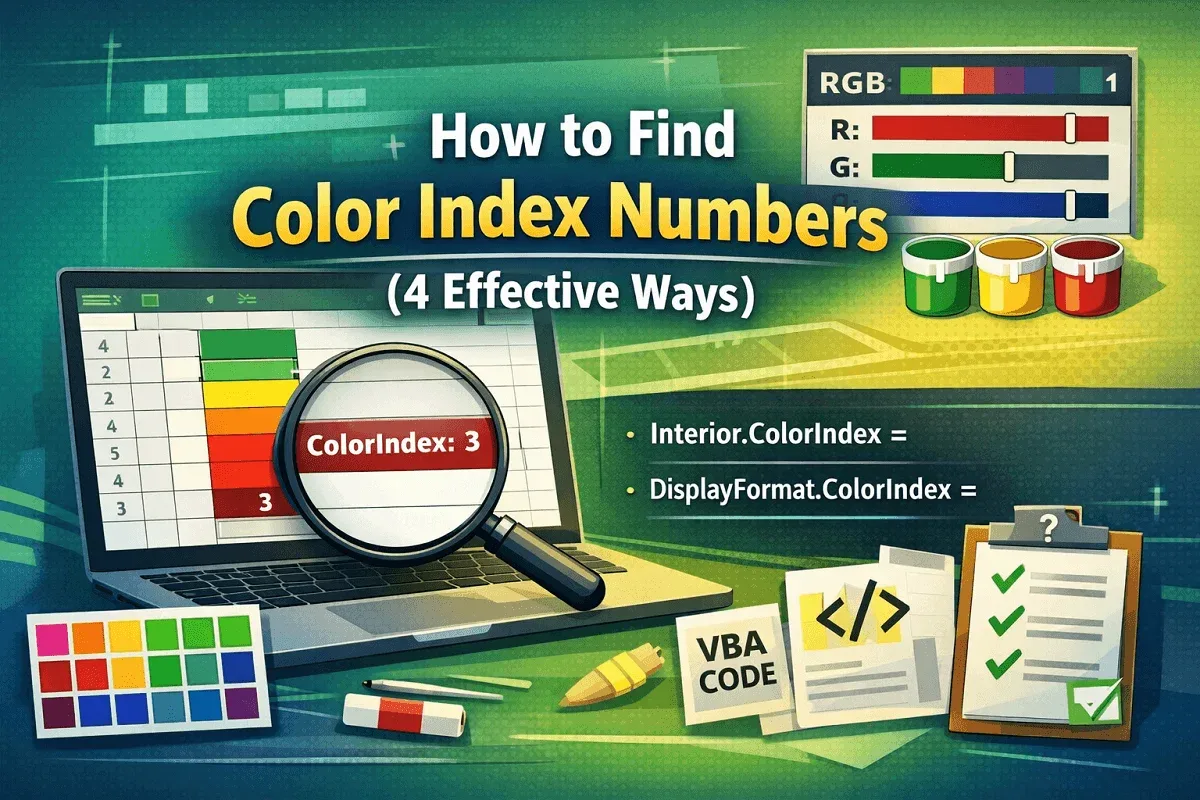 How to Find Color Index Numbers in Excel (4 Effective Ways)