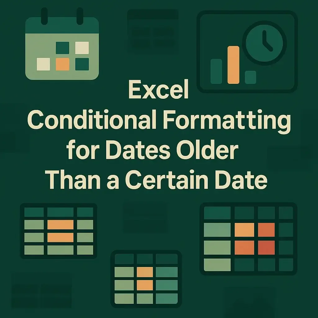 Excel Conditional Formatting for Dates Older Than a Certain Date