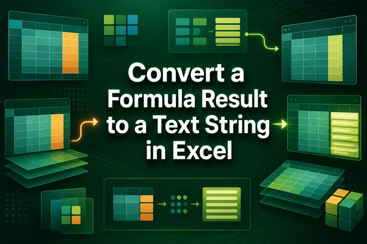 How to Convert a Formula Result to a Text String in Excel