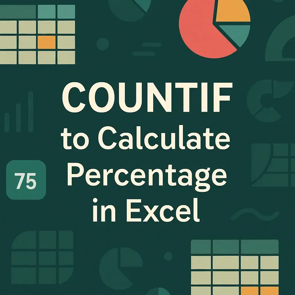 How to Use COUNTIF Function to Calculate Percentage in Excel