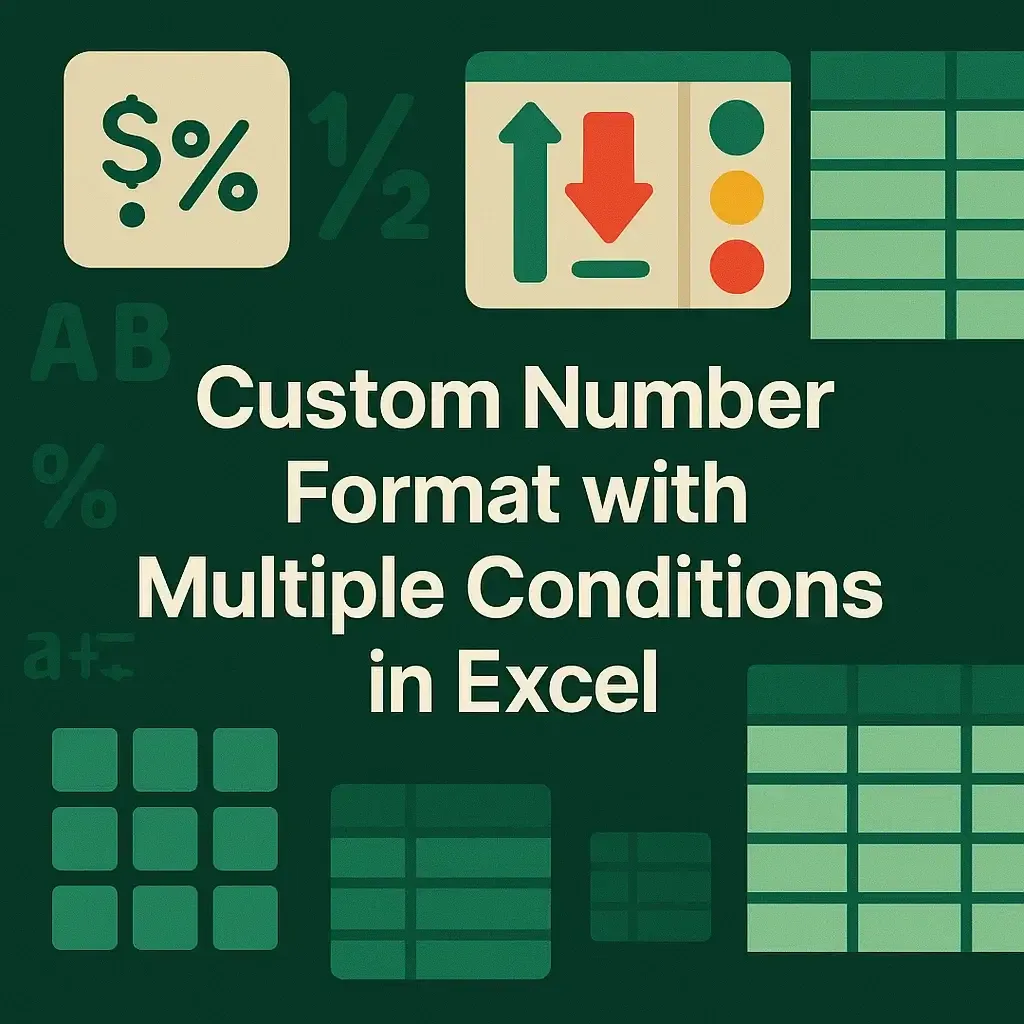 Custom Number Format with Multiple Conditions in Excel