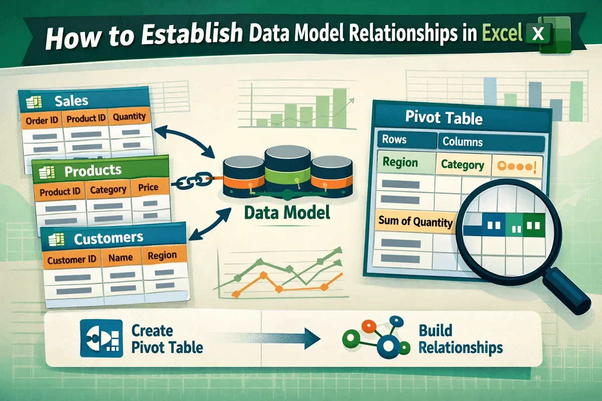 How to Establish Data Model Relationships in Excel