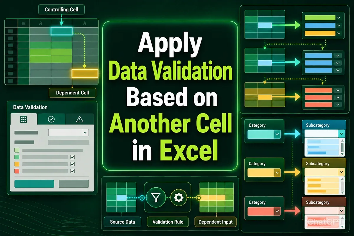 How to Apply Data Validation Based on Another Cell in Excel