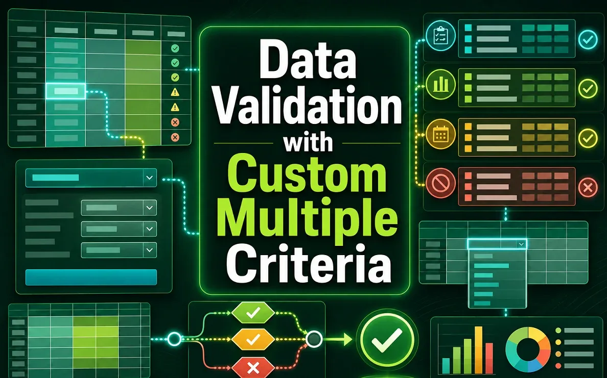 How to Use Data Validation with Custom Multiple Criteria in Excel