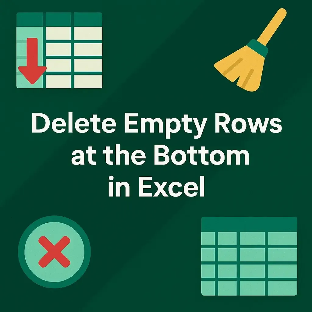 How to Delete Empty Rows at the Bottom in Excel (5 Simple Ways)