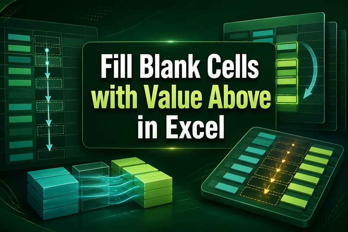 How to Fill Blank Cells with Value Above in Excel (4 Easy Tricks)