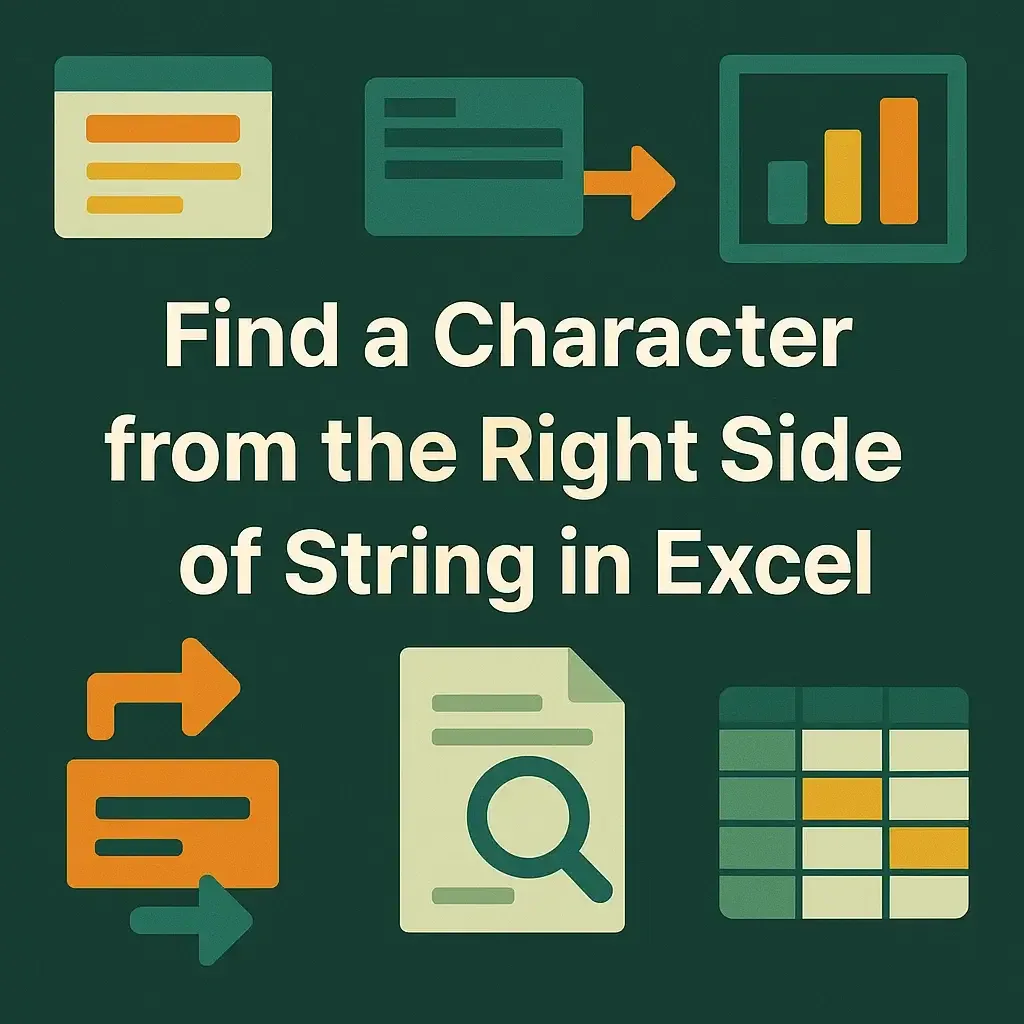 How to Find a Character from the Right Side of String in Excel