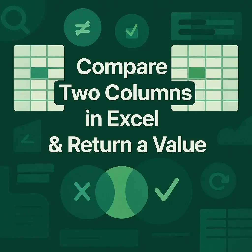 How to Compare Two Columns & Return a Value in Excel