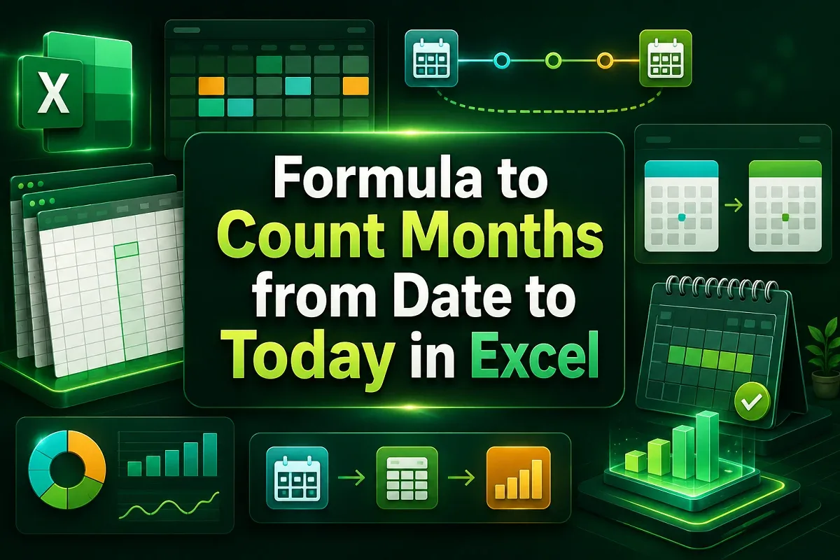 Excel Formula to Count Months from Date to Today
