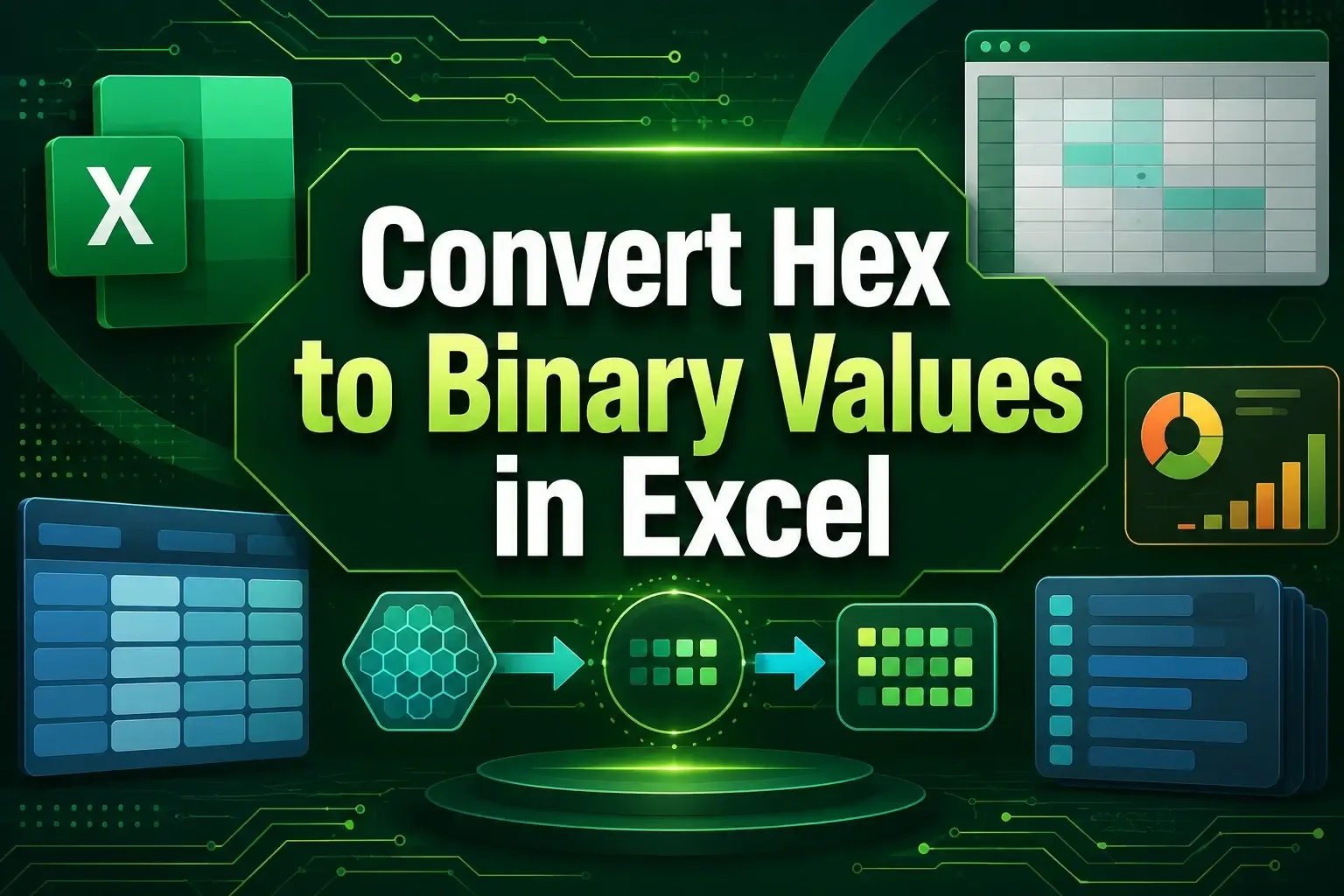 How to Convert Hex to Binary Values in Excel (2 Useful Methods)