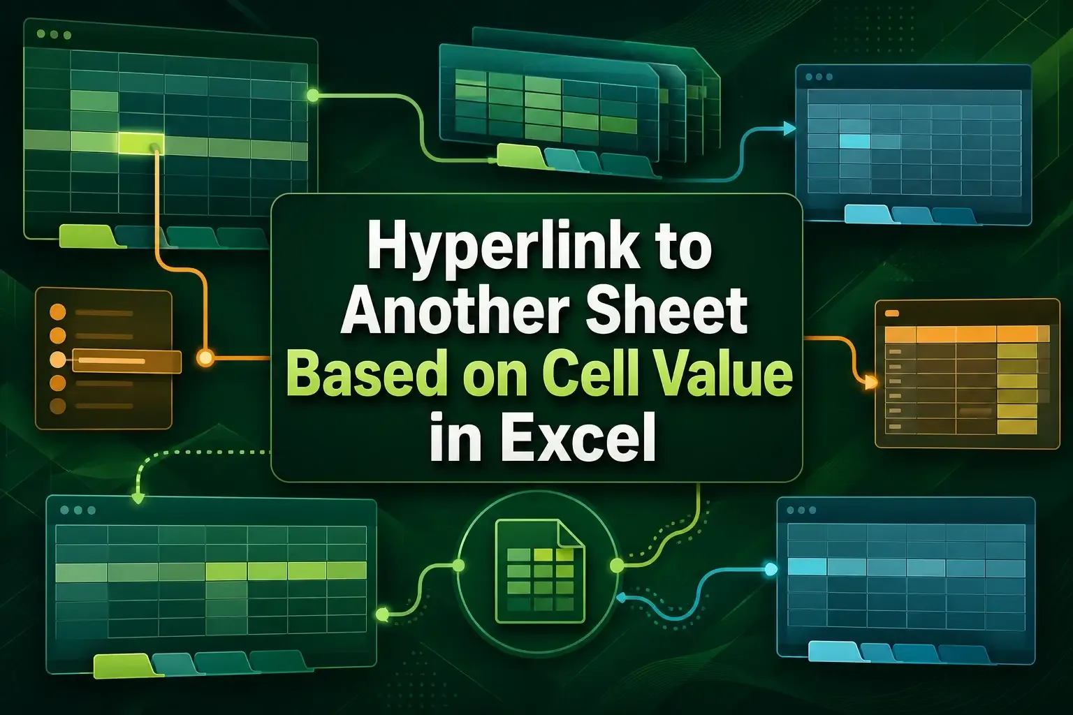 How to Hyperlink to Another Sheet Based on Cell Value in Excel